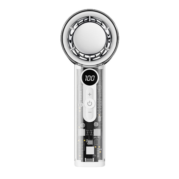 Cooling transparent handheld bladeless high-speed portable USB rechargeable fan Stornfield