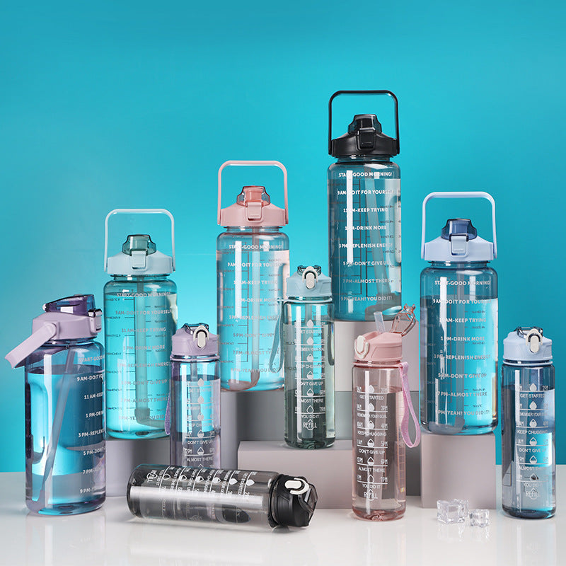 Women's Motivational Water Bottle with Time Markers Stornfield