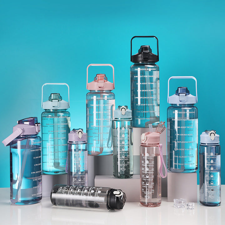 Women's Motivational Water Bottle with Time Markers Stornfield