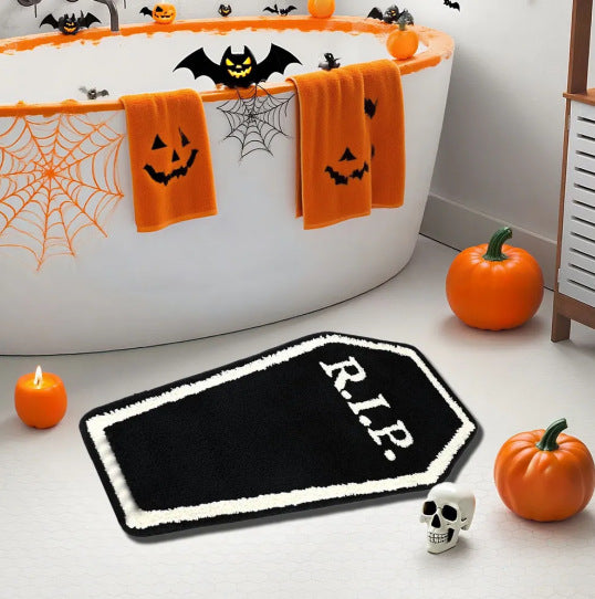 Halloween Theme Plush Bath Mat