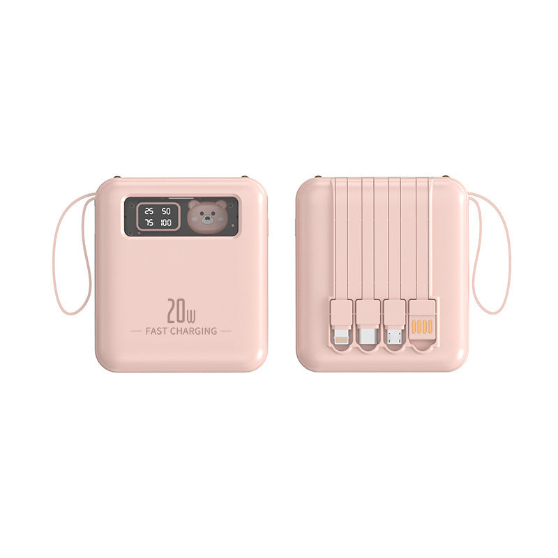 Portable power bank with integrated LED display and multifunctional charging ports Stornfield