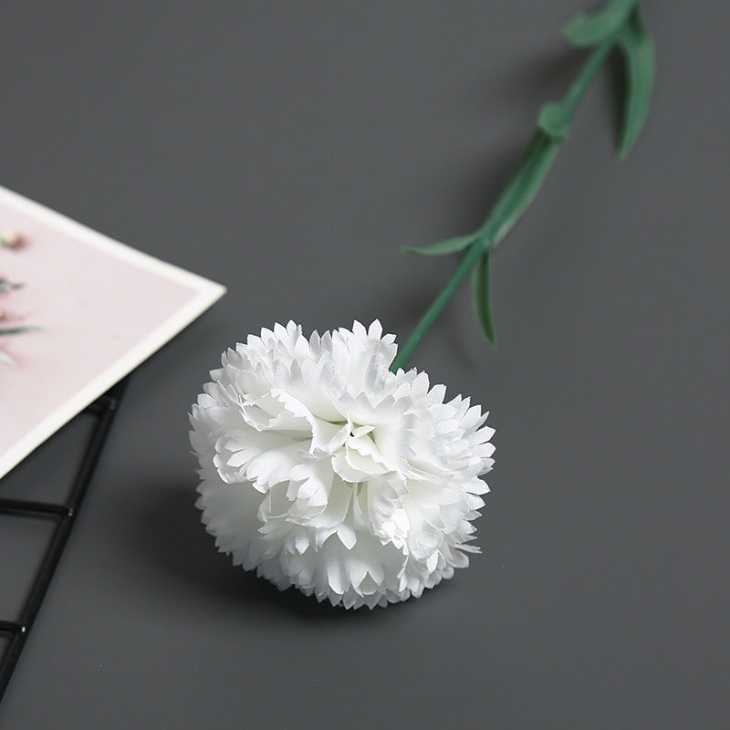 Realistic Silk Carnation Stem