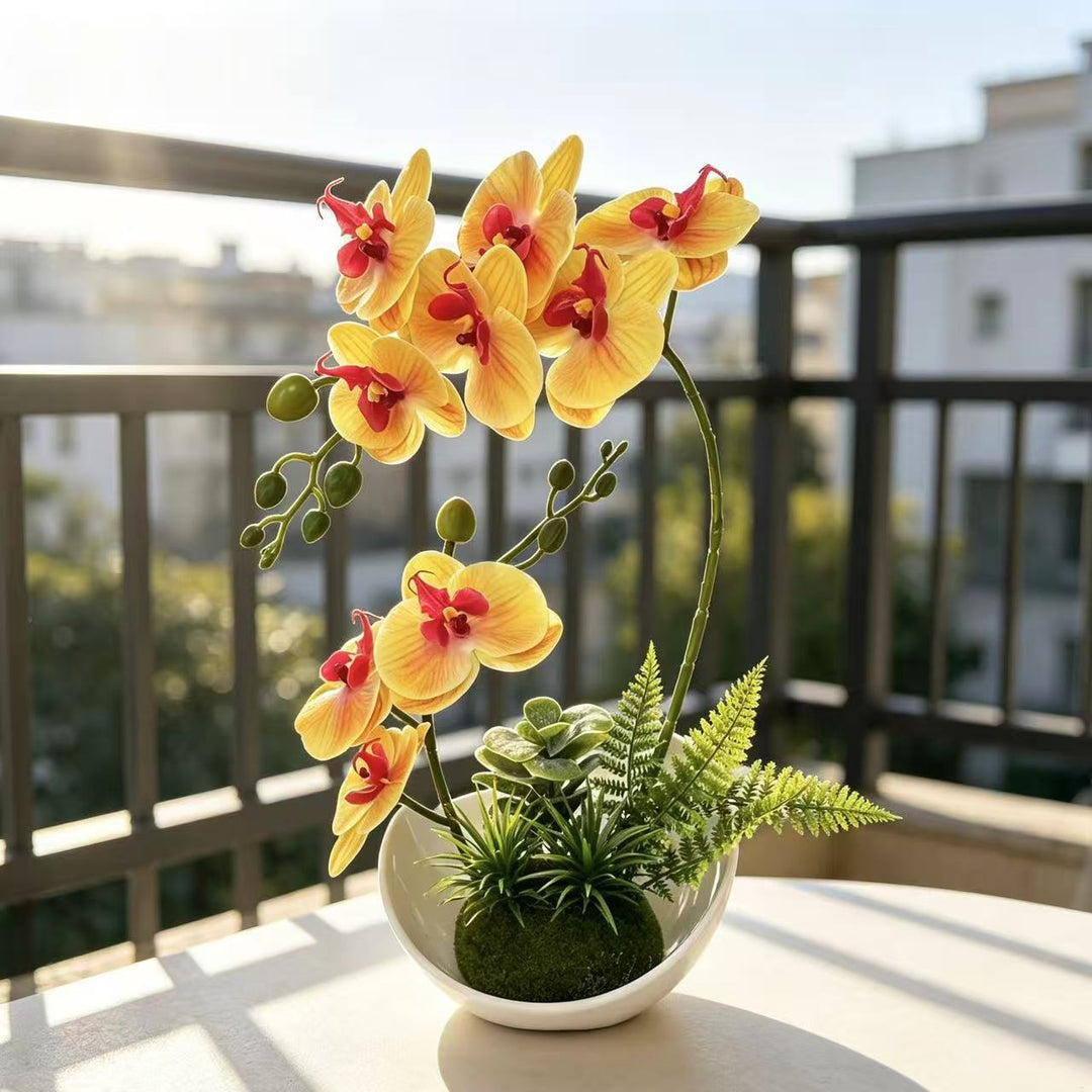 Elegant Artificial Orchid Floral Display