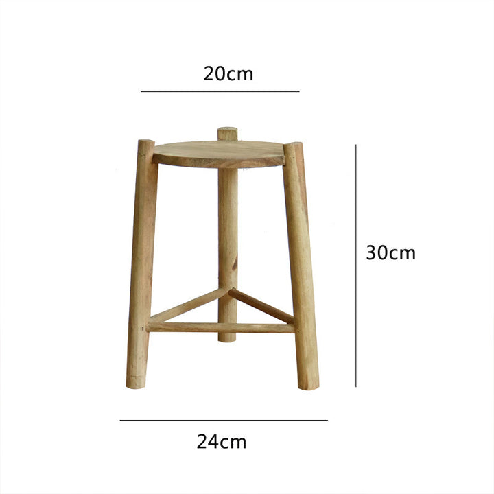 Rustic Wooden Stool Stornfield