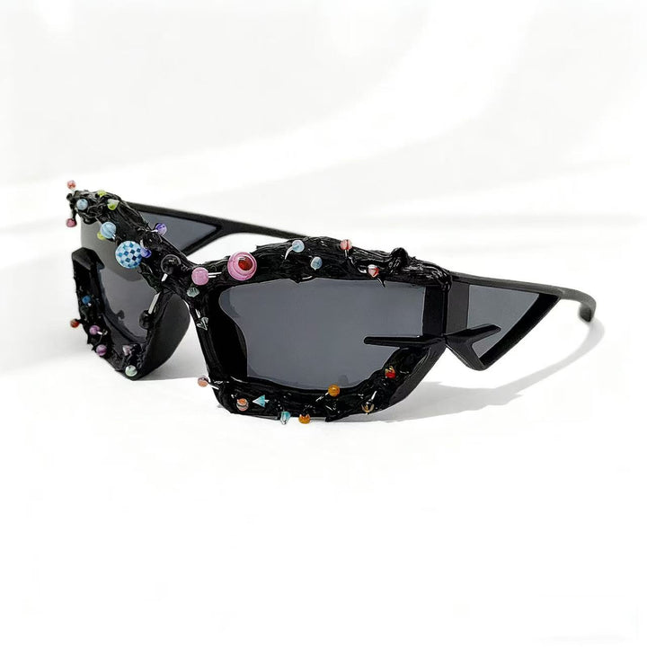 Ladies sunglasses with creative decor and distinctive frame Stornfield