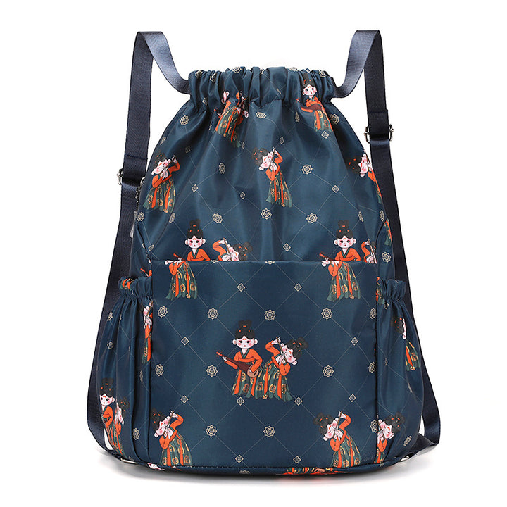 Fun Cartoon Print Drawstring Backpack Stornfield