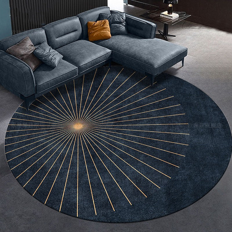 Round Geometric Pattern Area Rug Stornfield