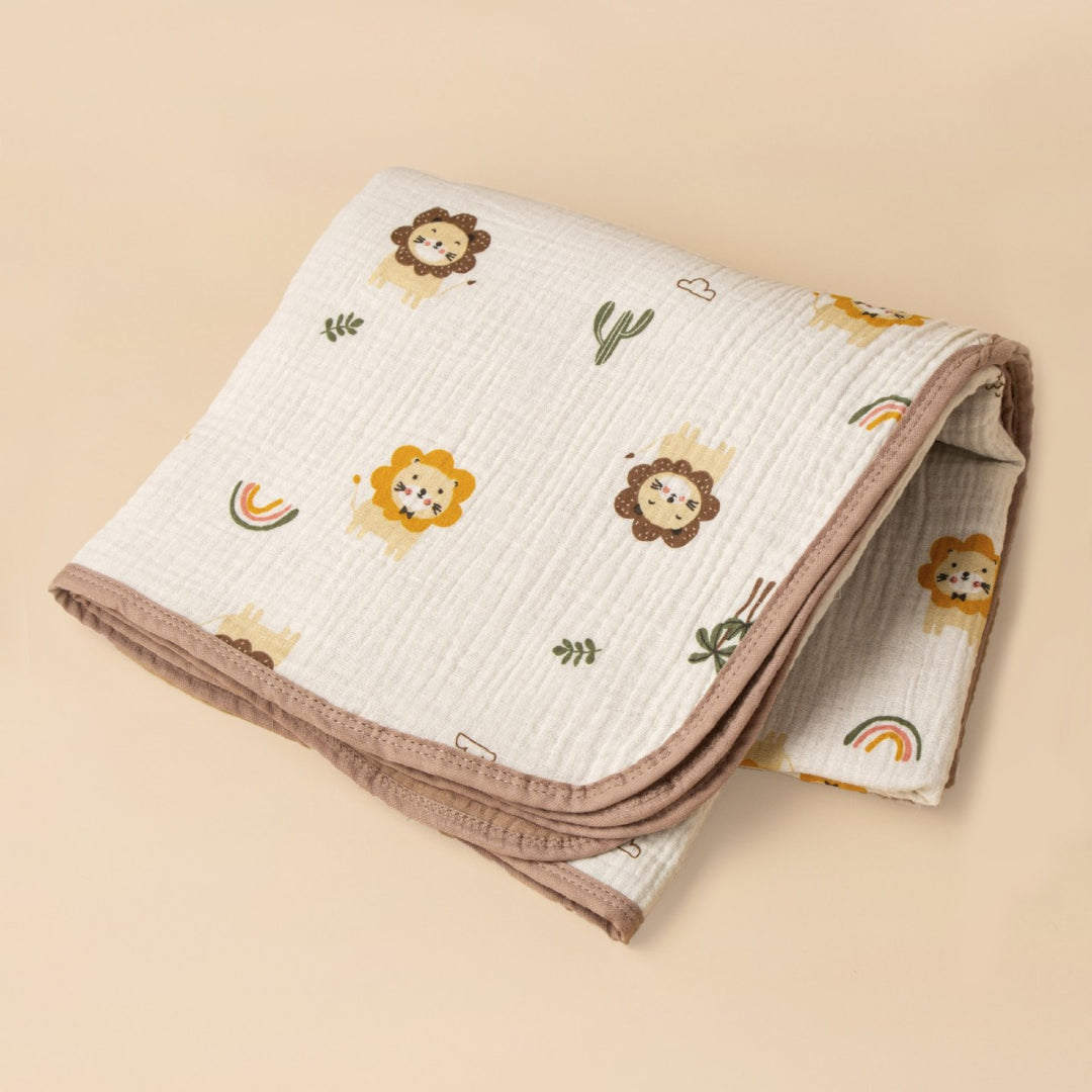 Soft Cotton Vehicle Print Muslin Blanket Stornfield
