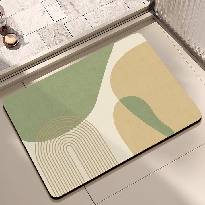 Abstract Art-Themed Indoor Area Mat