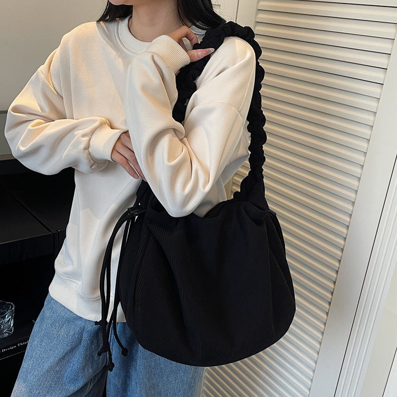 Textured Slouchy Handbag