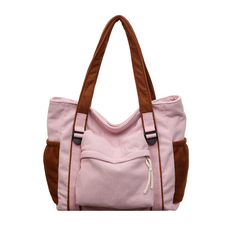 Stylish Corduroy Tote Bag