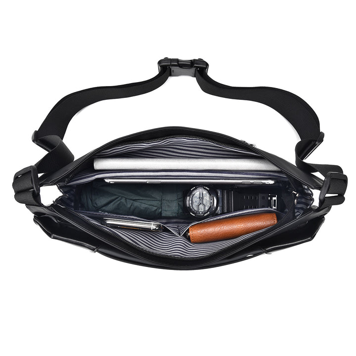 Practical shoulder bag made of waterproof material with an adjustable carrying strap Stornfield