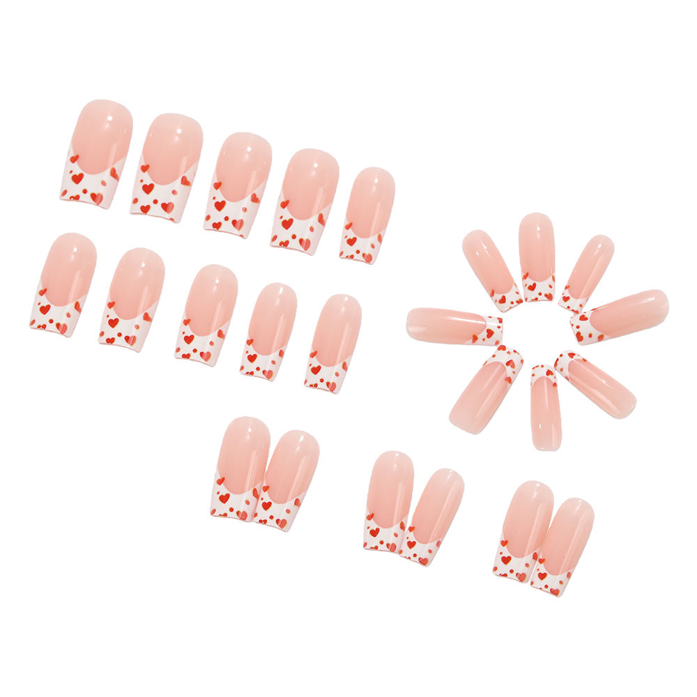 Artificial nails with heart design Stornfield