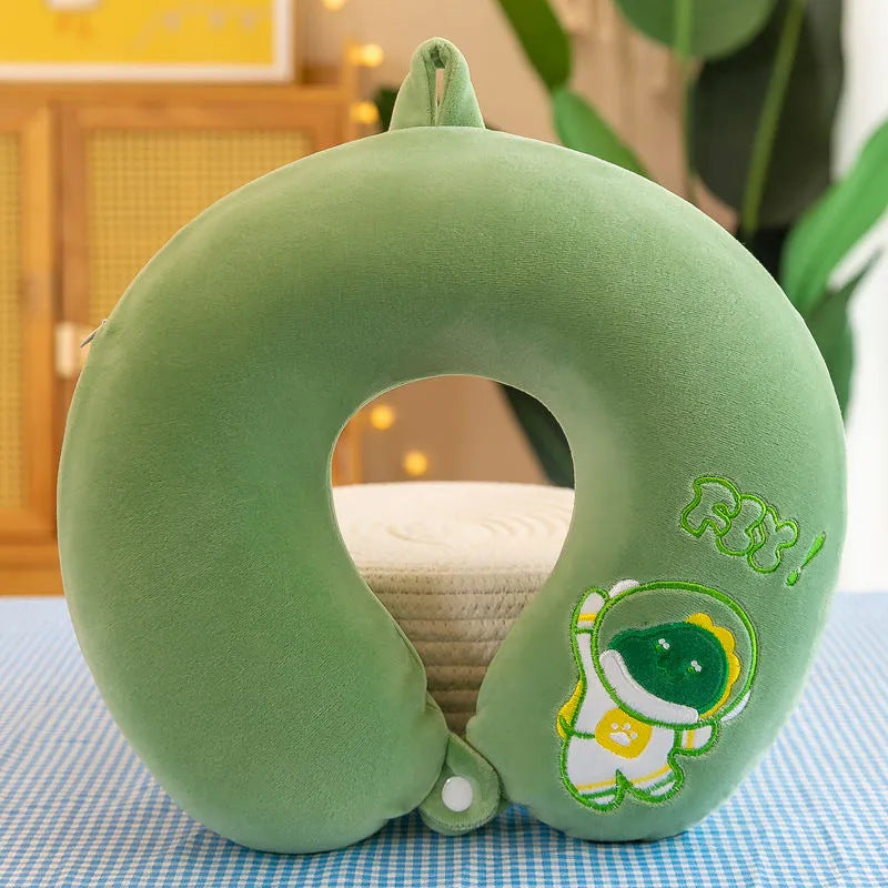 Unisex Neck Support Pillow with Cute Animal Design Stornfield