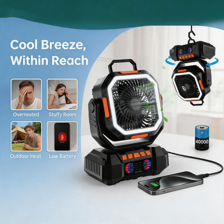 Portable Rechargeable Air Circulator Stornfield