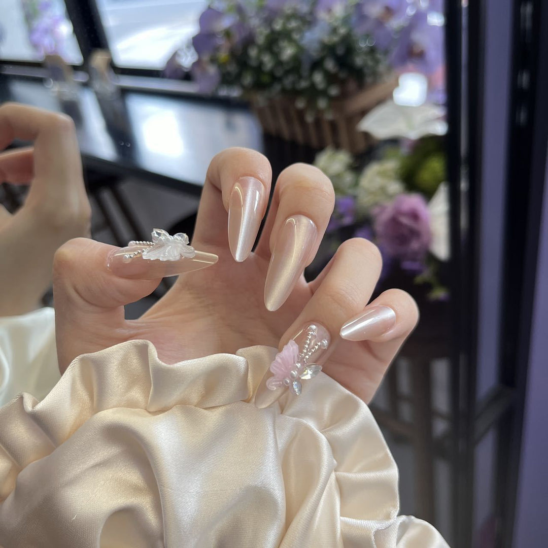 Decorative Glittery Press-On Nail Tips Stornfield