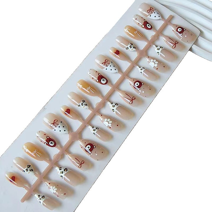 Artificial nails with animal and flower motifs Stornfield