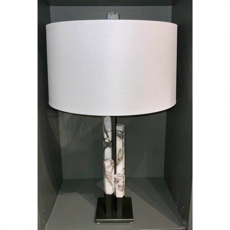 Modern Marble and Metal Table Lamp