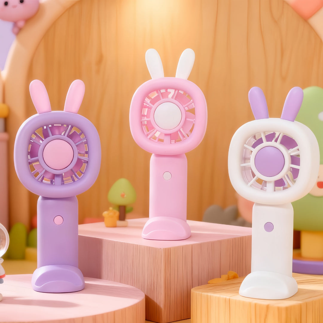 Ladies' portable mini fan in playful bunny design Stornfield