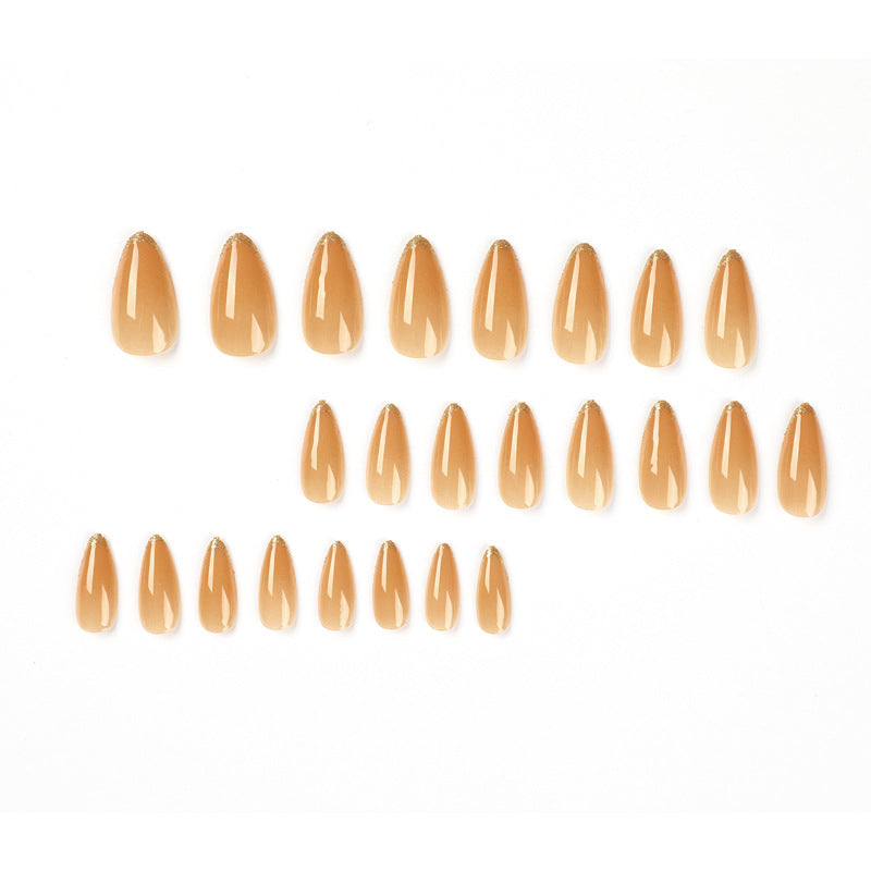 Artificial stiletto nails with glamorous glitter accent Stornfield
