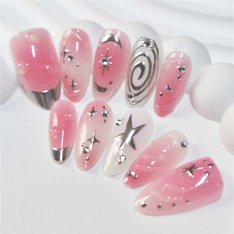 Artistic Starry Nail Art Extensions Stornfield