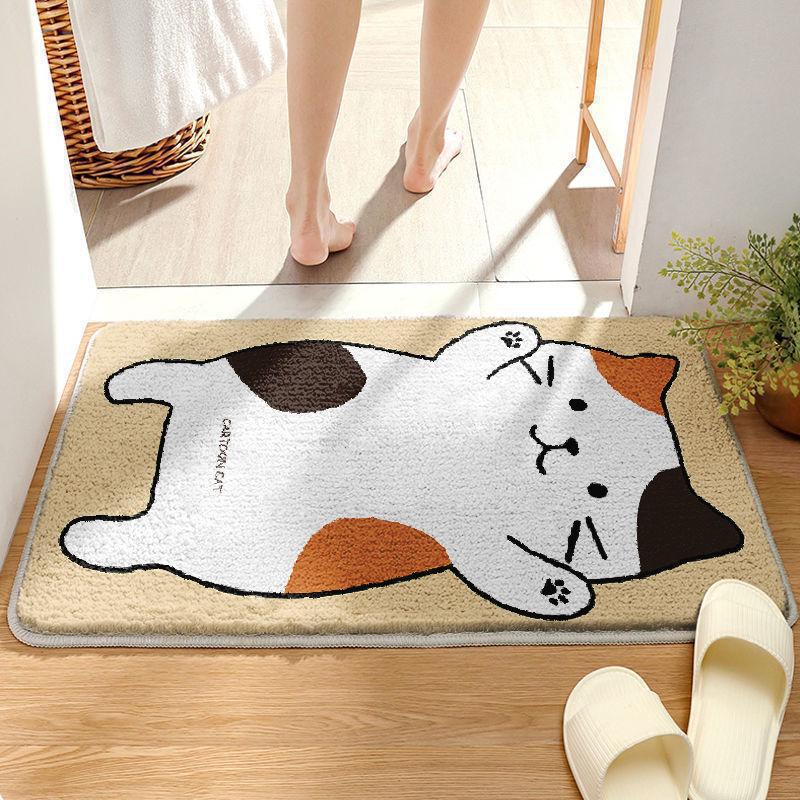 Coastal Waves Shaped Bath Mat
