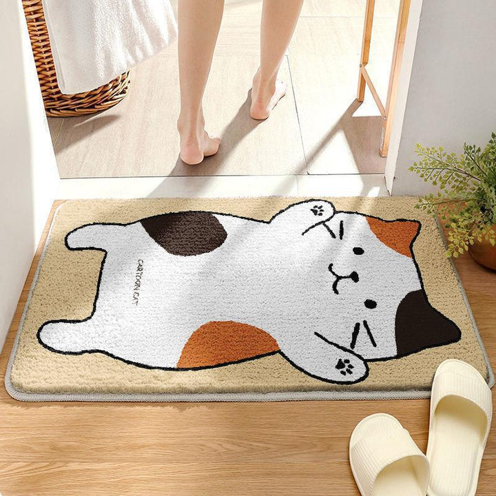Coastal Waves Shaped Bath Mat