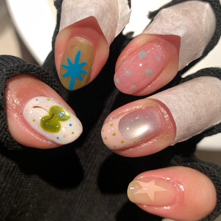 Creative Nail Art with Colorful and Playful Design Stornfield