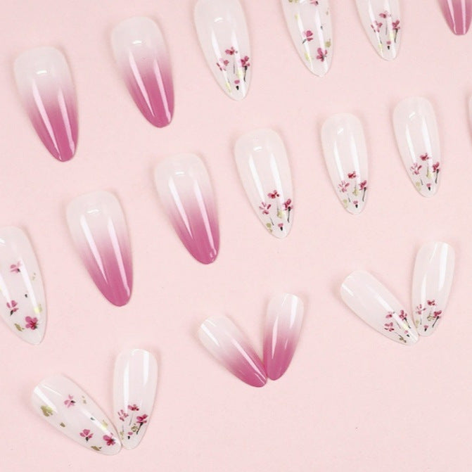 Premium Floral Acrylic Nail Enhancements Stornfield