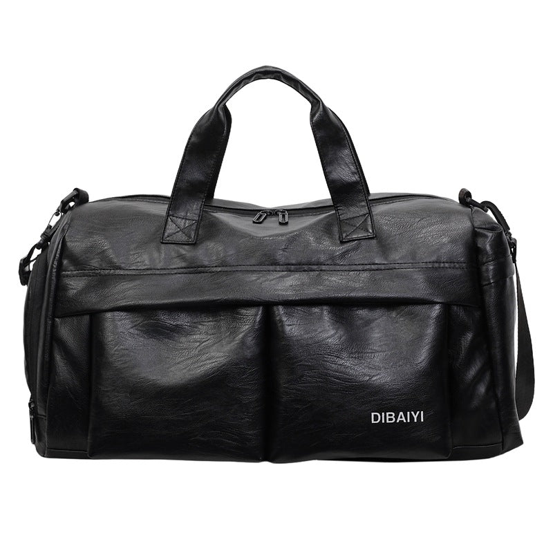 Stylish Leather Sports Duffle Bag
