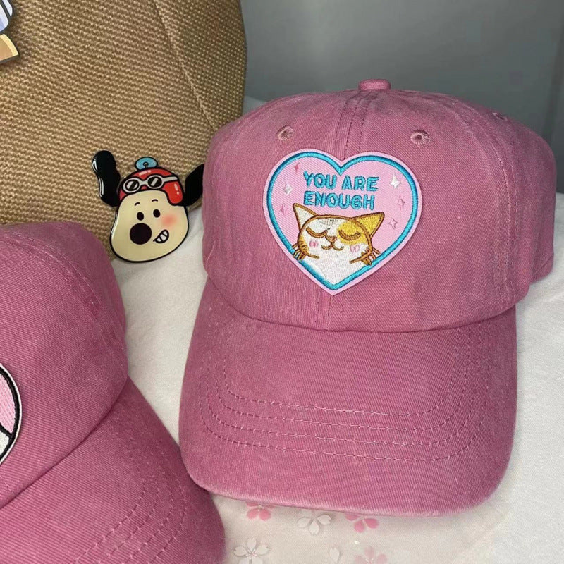 Women's Embroidered Inspirational Cat Baseball Cap Stornfield