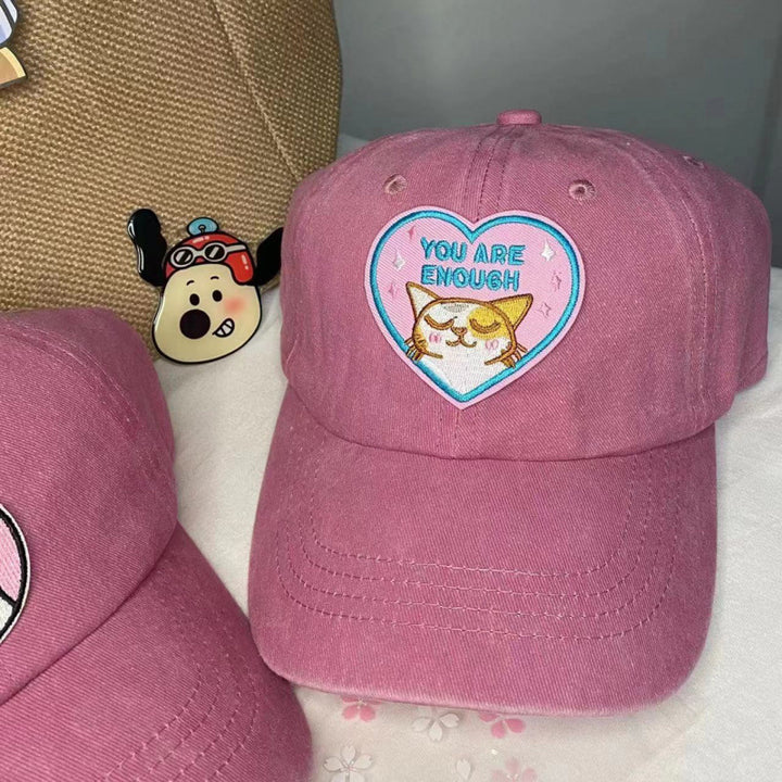 Women's Embroidered Inspirational Cat Baseball Cap Stornfield