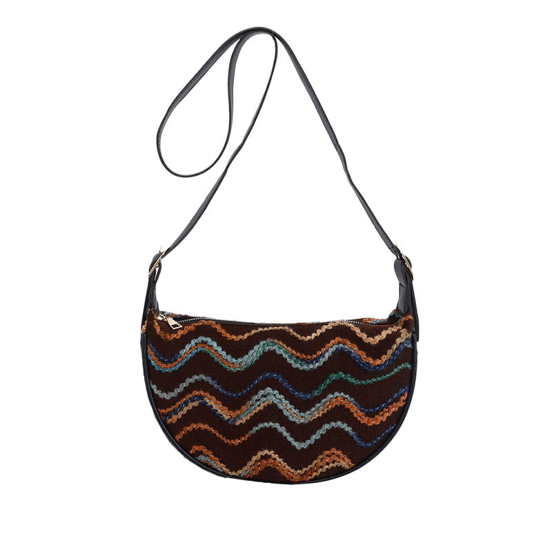 Vintage-Inspired Woven Crossbody Bag Stornfield