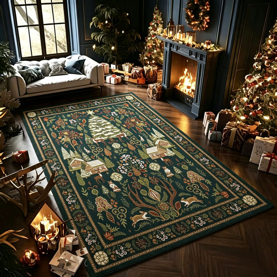 Cozy Winter-Themed Area Rug