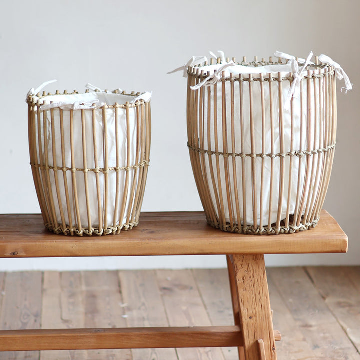 Decorative basket with cotton lining Stornfield