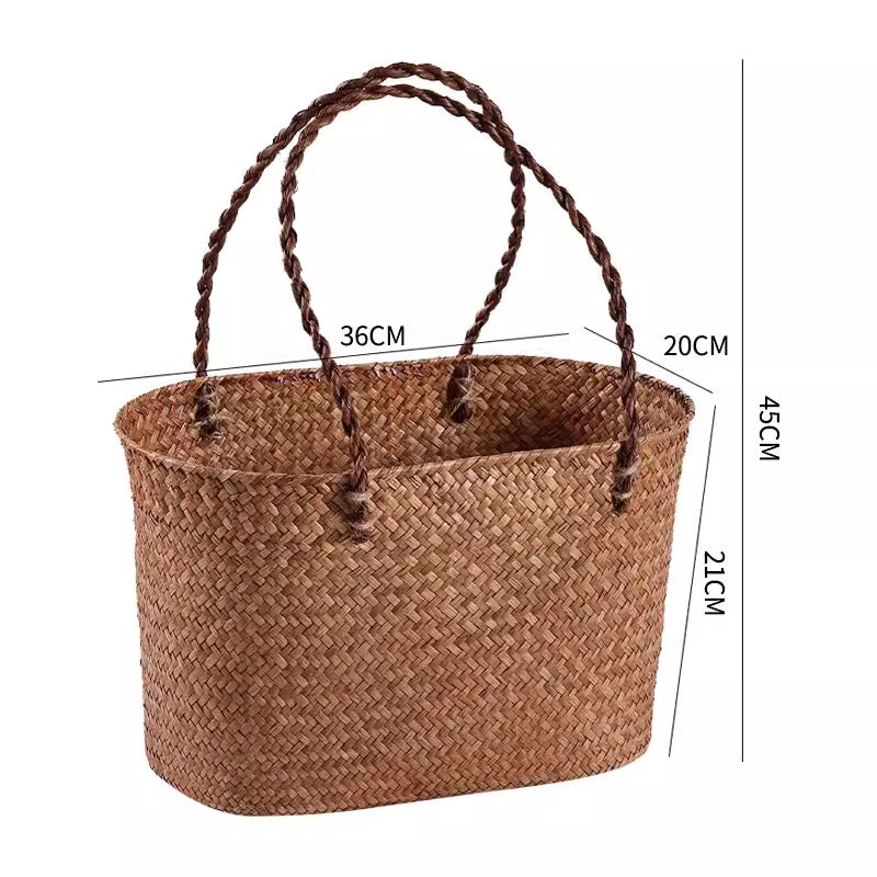 Handcrafted Woven Storage Tote Stornfield