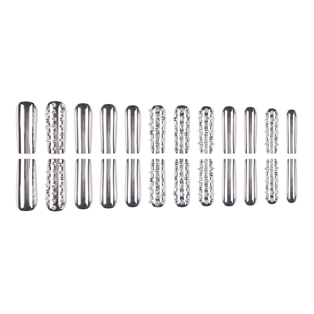 Artistic Spiked Press-On Nails Stornfield
