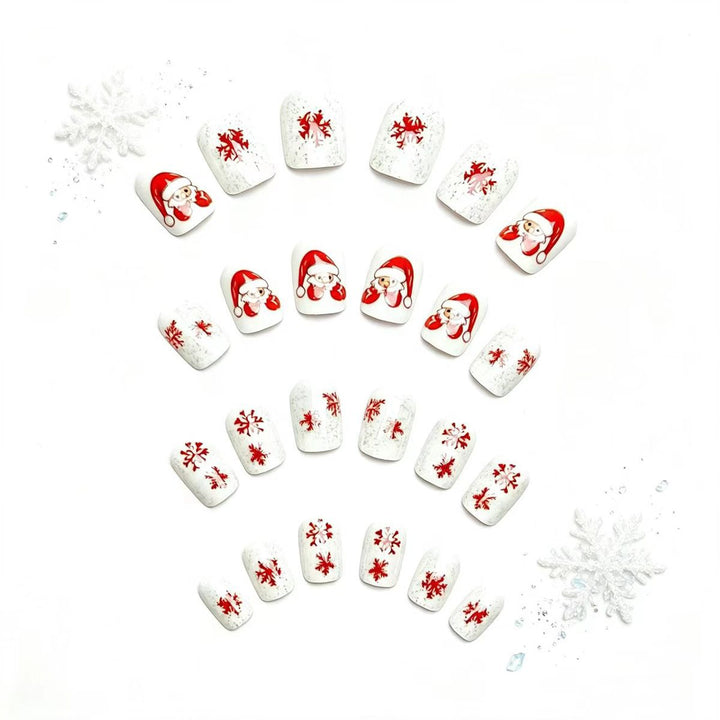 Artificial nails with festive Christmas design Stornfield