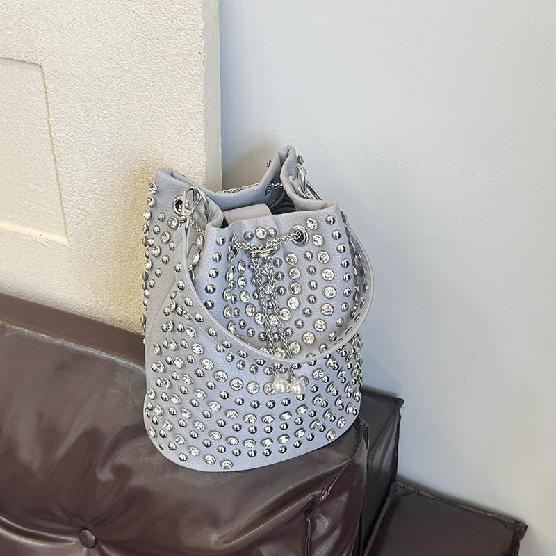 Embellished Bucket Tote Bag