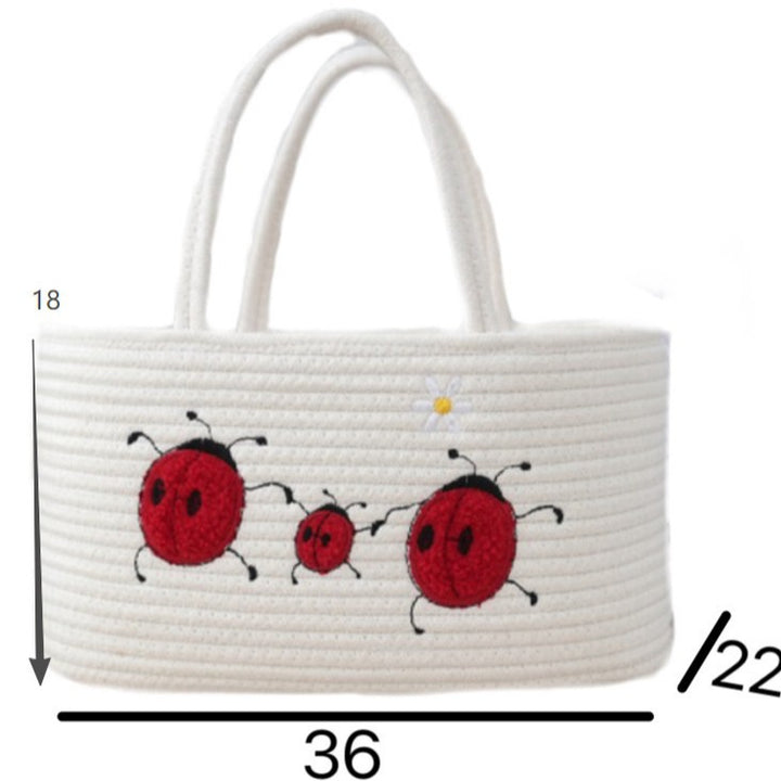 Handcrafted cotton basket Stornfield