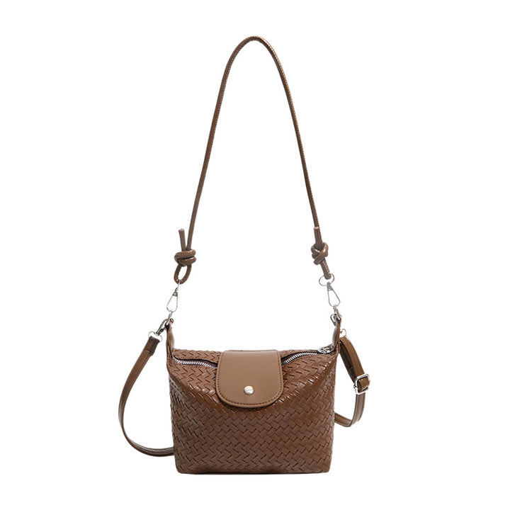 Textured Weave Crossbody Bag