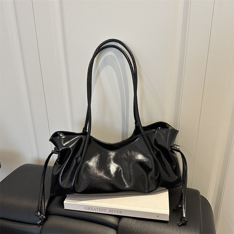 Glossy Hobo Handbag