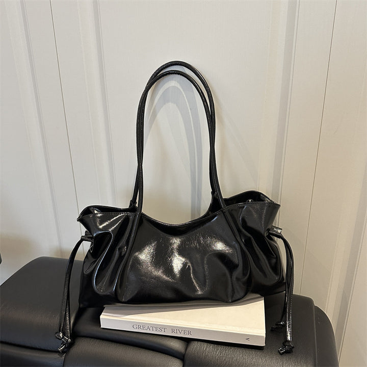 Glossy Hobo Handbag