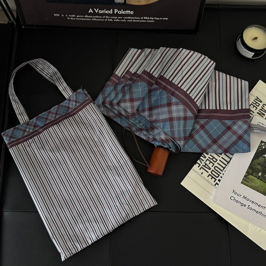 Women's foldable shopping bag with umbrella Stornfield