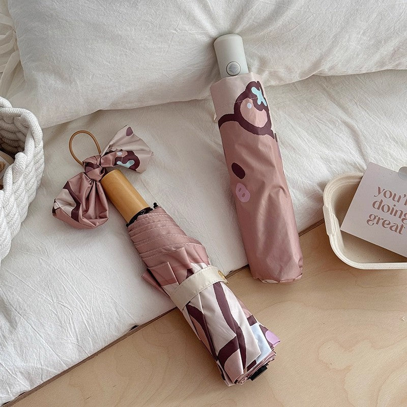 Women's high-quality folding umbrella with playful animal motif Stornfield