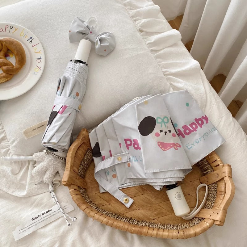 Women's folding umbrella with creative cartoon design Stornfield