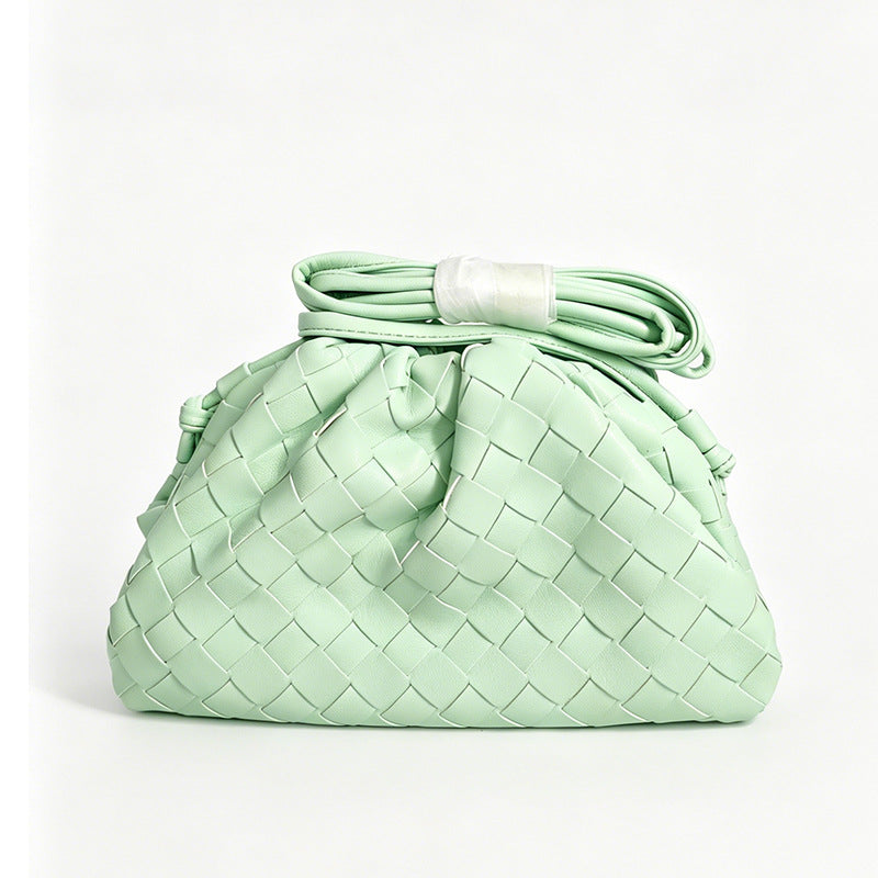 Elegant Woven Leather Bucket Bag Stornfield