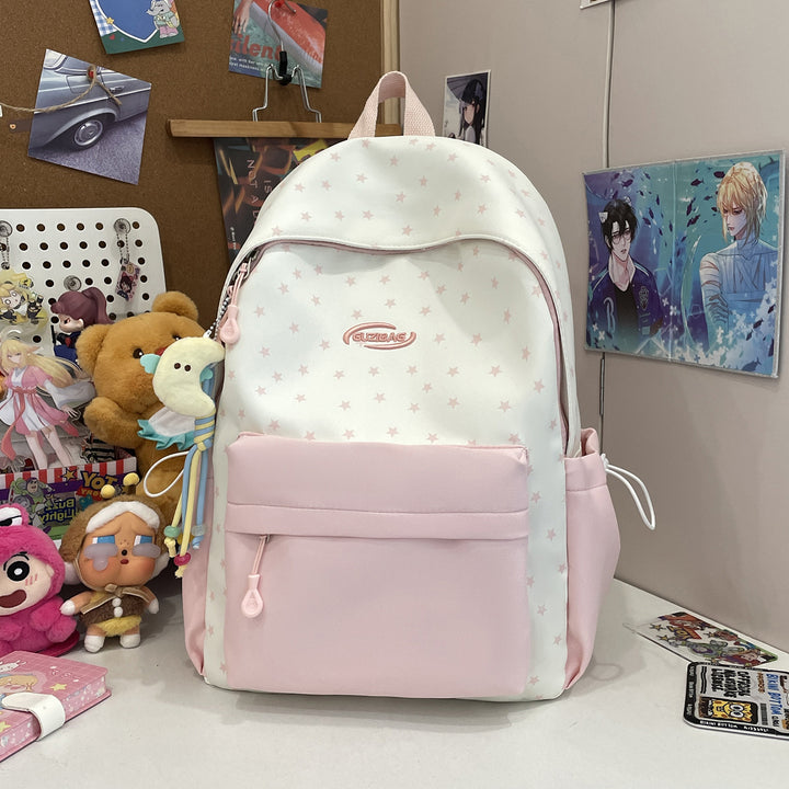 Stylish Printed Backpack with Fun Character Accents Stornfield