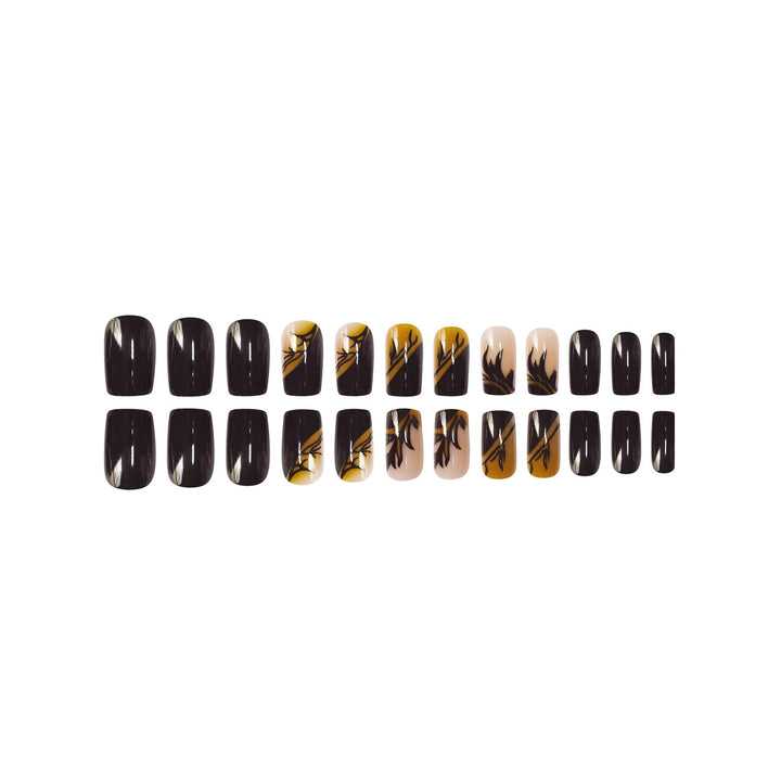 Decorative Glittery Star-Accented Press-On Nail Set Stornfield