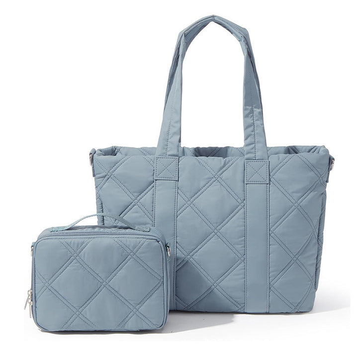 Elegant and Versatile Fabric Handbag with Detachable Cosmetic Bag Stornfield